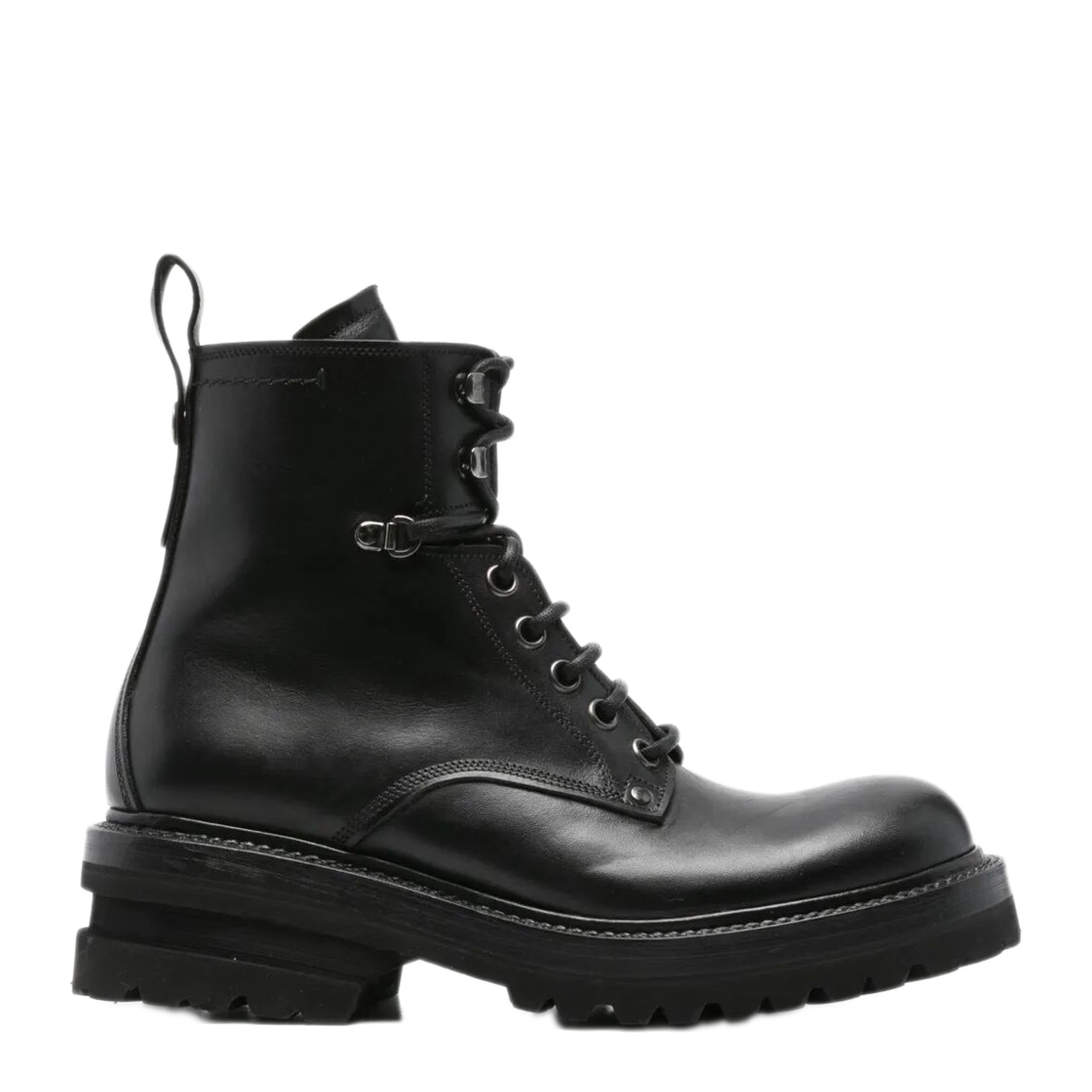 MAYFEYR - PREMIATA - Elba Leather Military Boots - 32337NERO