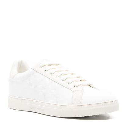 Nylon Sneakers with Jacquard All-Over Eagle