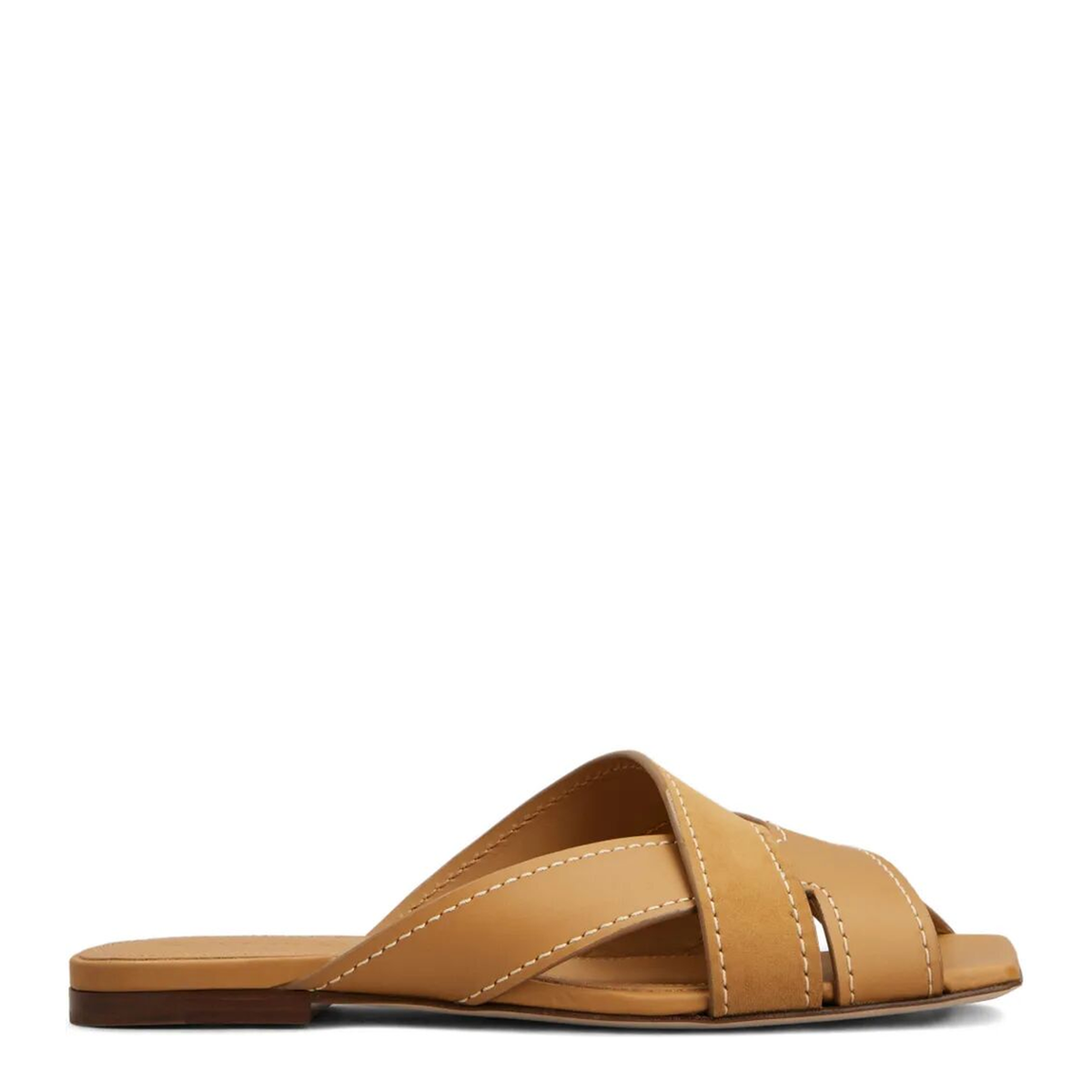 Smooth and Suede Leather Slides
