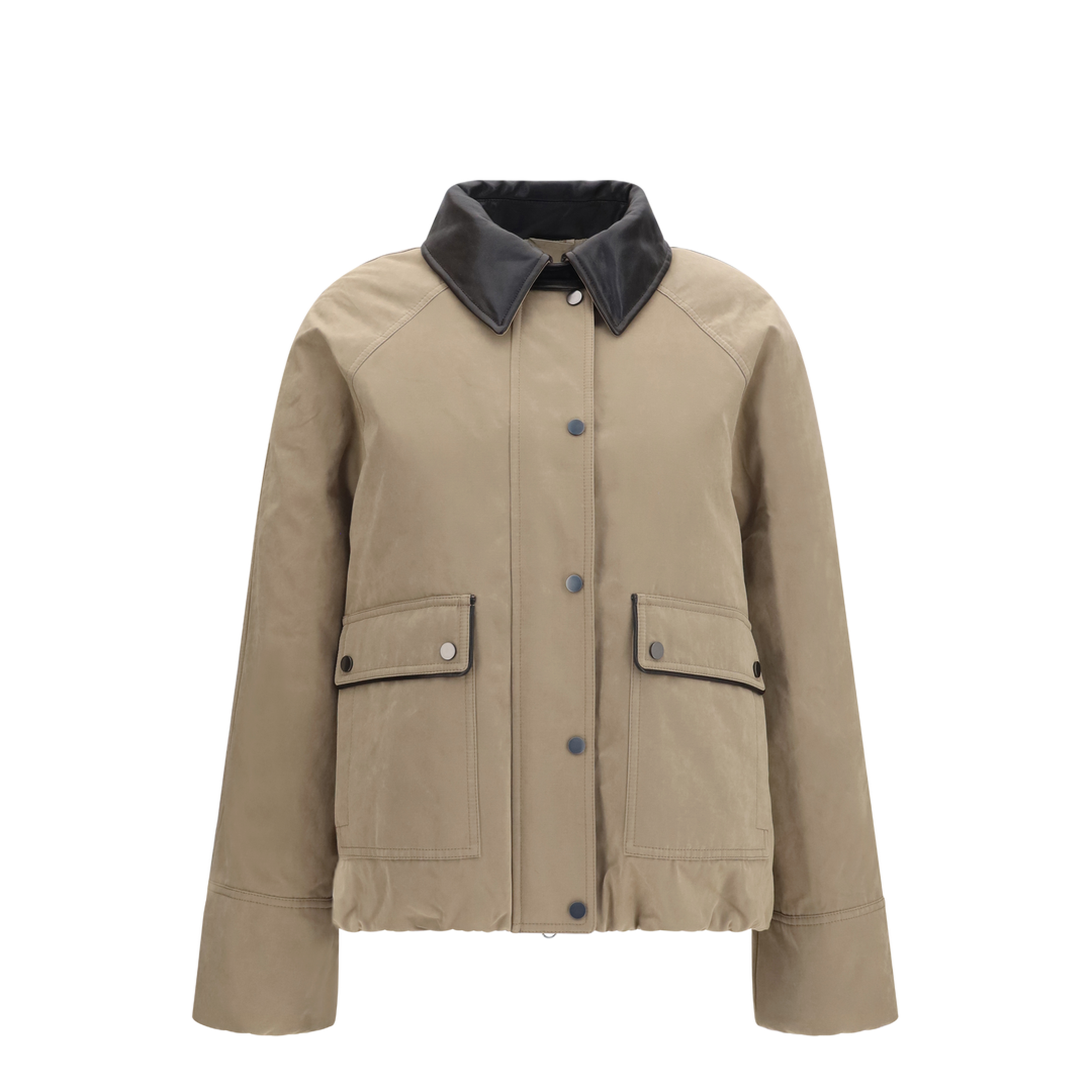 MAYFEYR - Brunello Cucinelli - Padded Down Jacket With Leather Collar - MG5457551