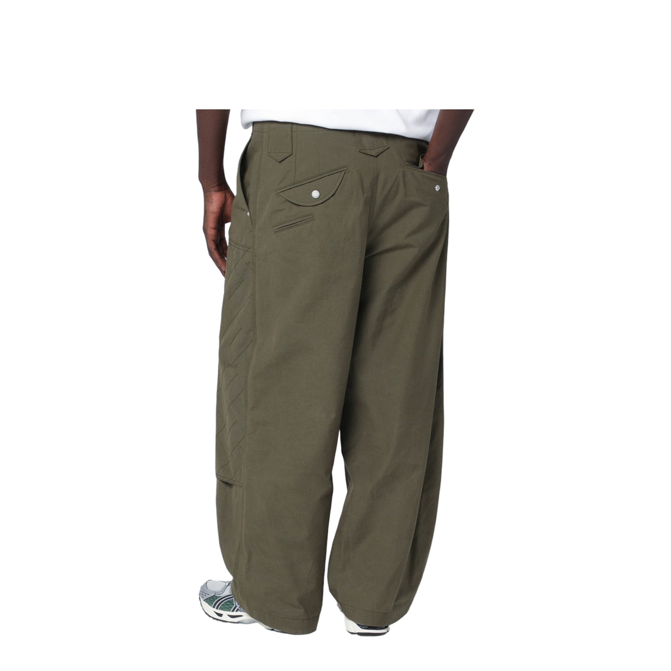 Khaki Green Cotton Trousers