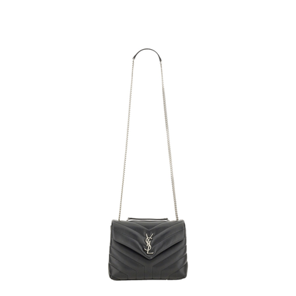 Loulou Small Leather Shoulder Bags - Black