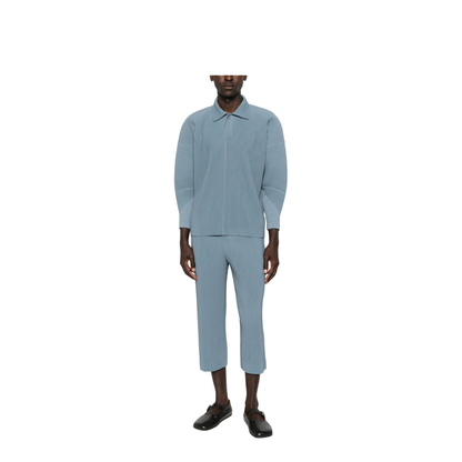 Pleated Design Cropped Pants