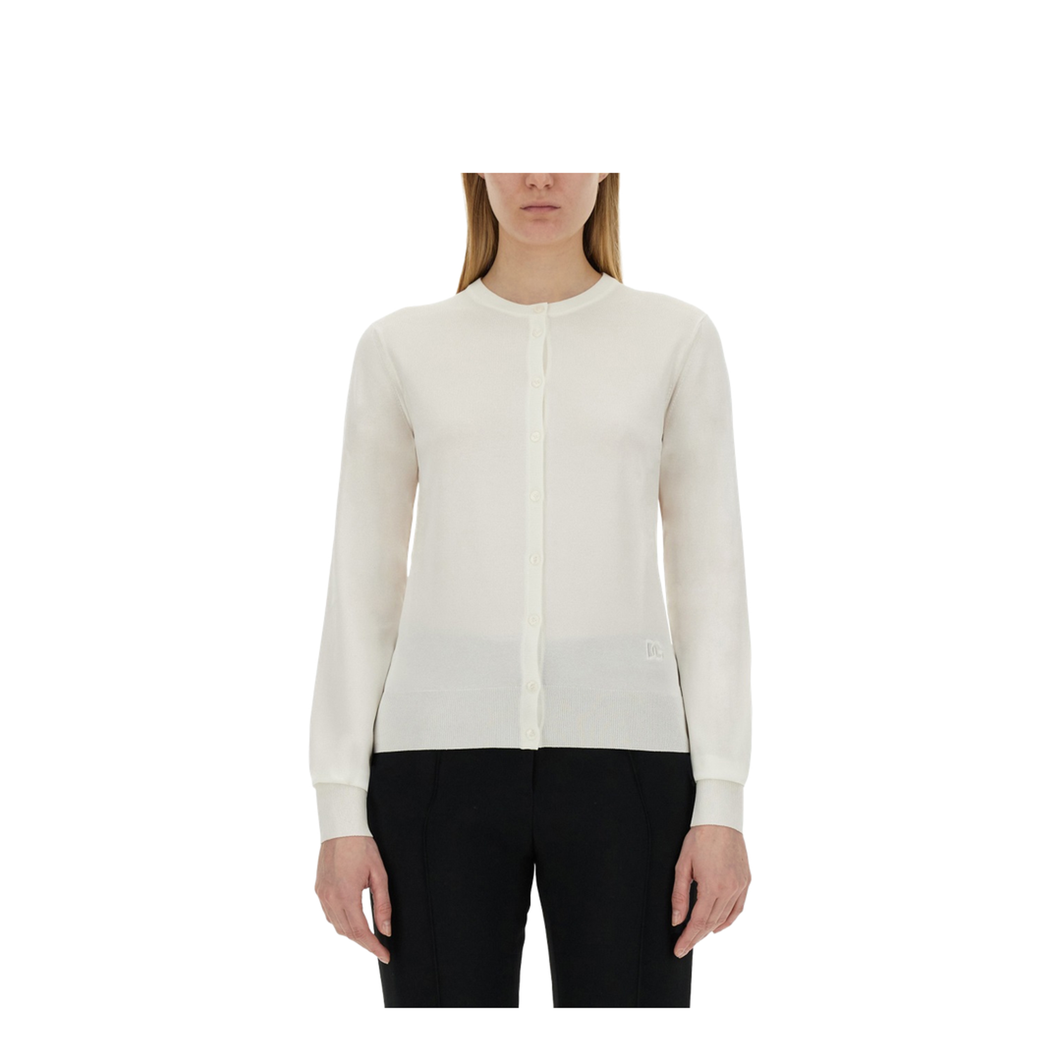 MAYFEYR - Dolce & Gabbana - Cardigan With Lace Inlays - FXJ16ZJEMM0W0800
