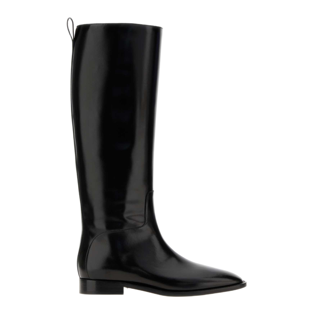MAYFEYR - Jil Sander - Black Leather Lune Flat Boots - J15WW0074P7449001