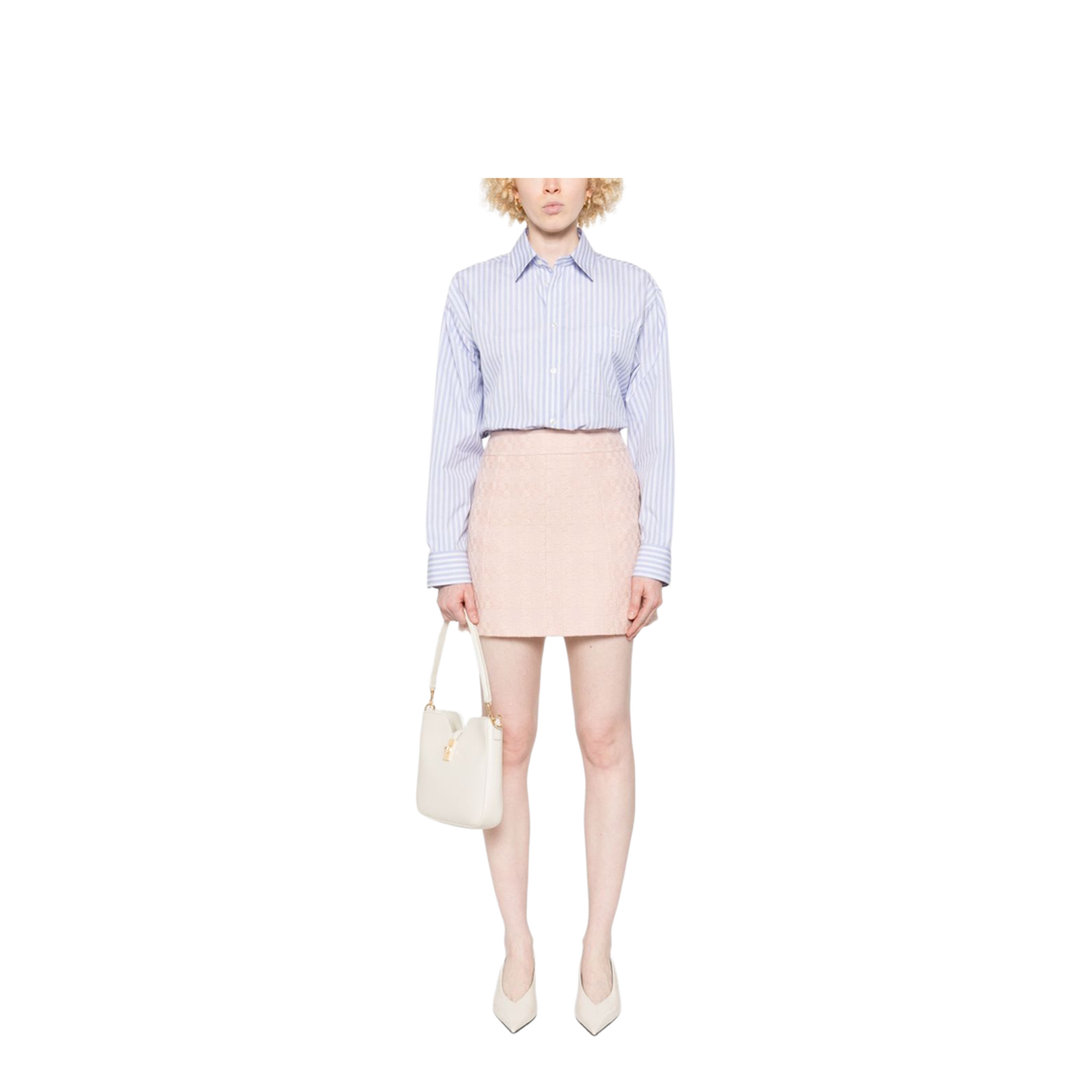 Mini Trapeze Skirt In Pink