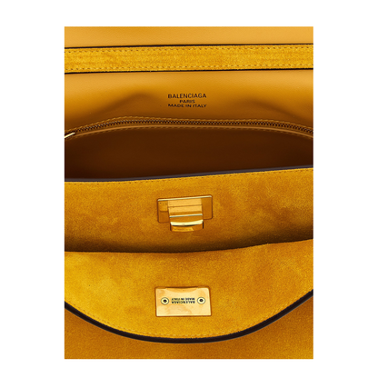 MAYFEYR - Balenciaga - Mustard Suede Small Rodeo Handbag - 7897792ACKO7016