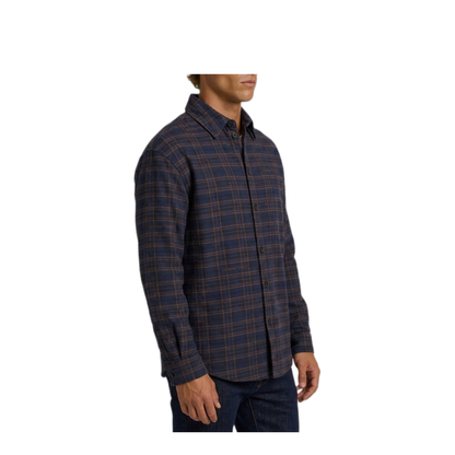 MAYFEYR - Off-White - Check Padded Overshirt - OMES01FF26FAB00140411