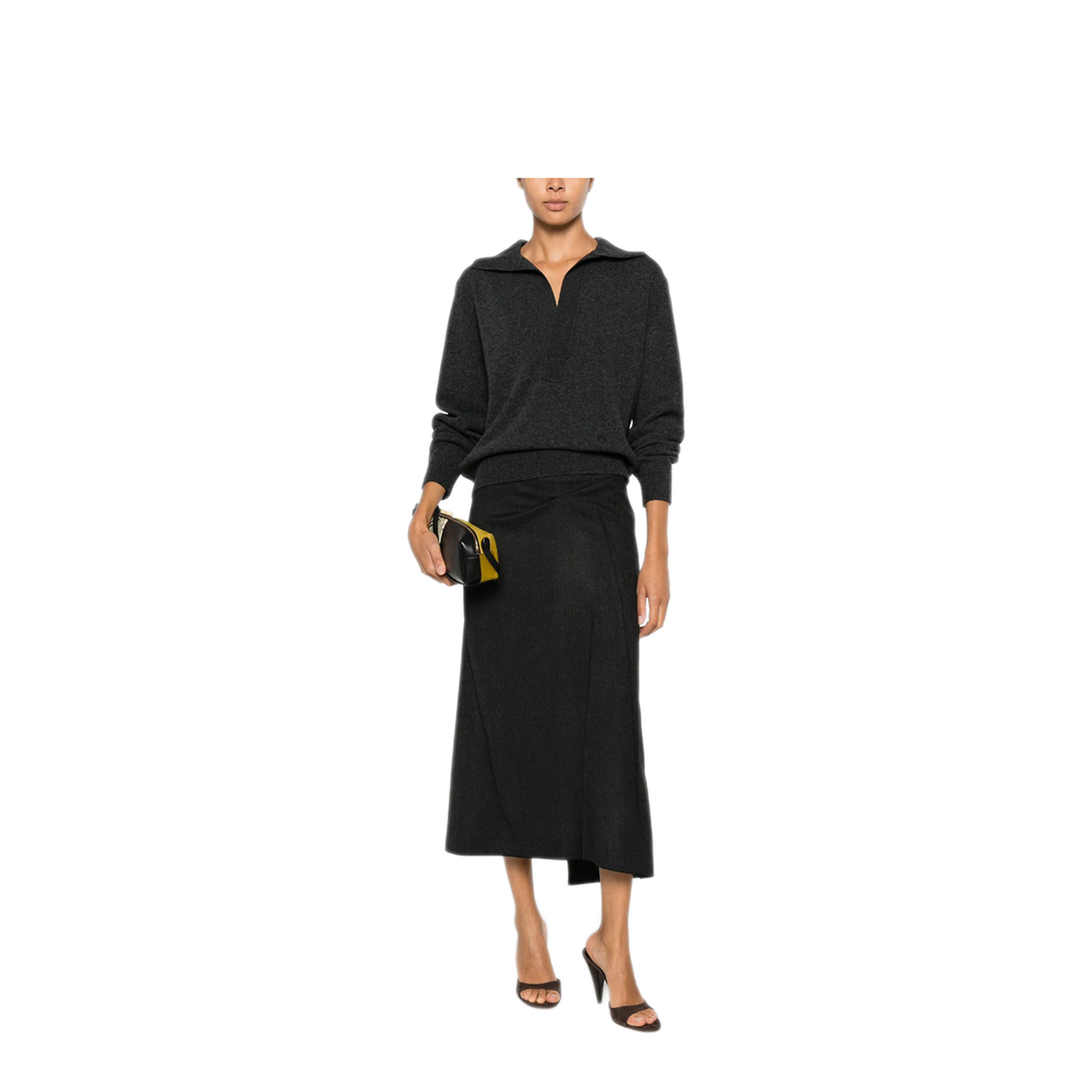 MAYFEYR - Victoria Beckham - Genevieve Polo Jumper In Merino Wool - 1326KJU007475A
