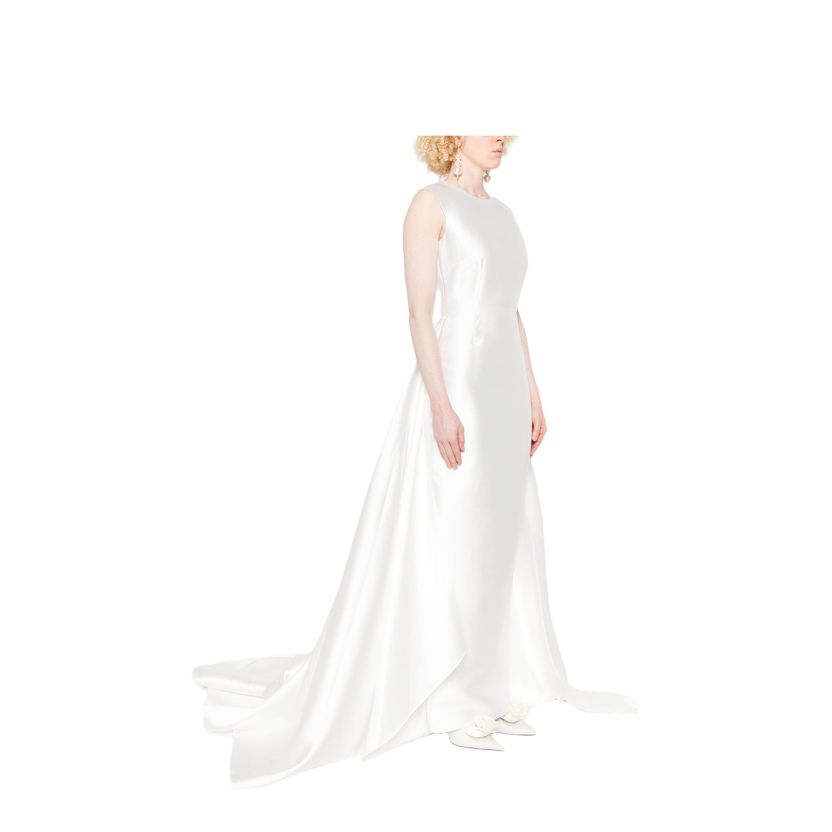 Sleeveless Extra-Long Maxi Dress