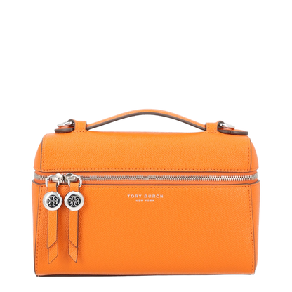Romy Slim Saffiano Top-Handle Bag - Orange