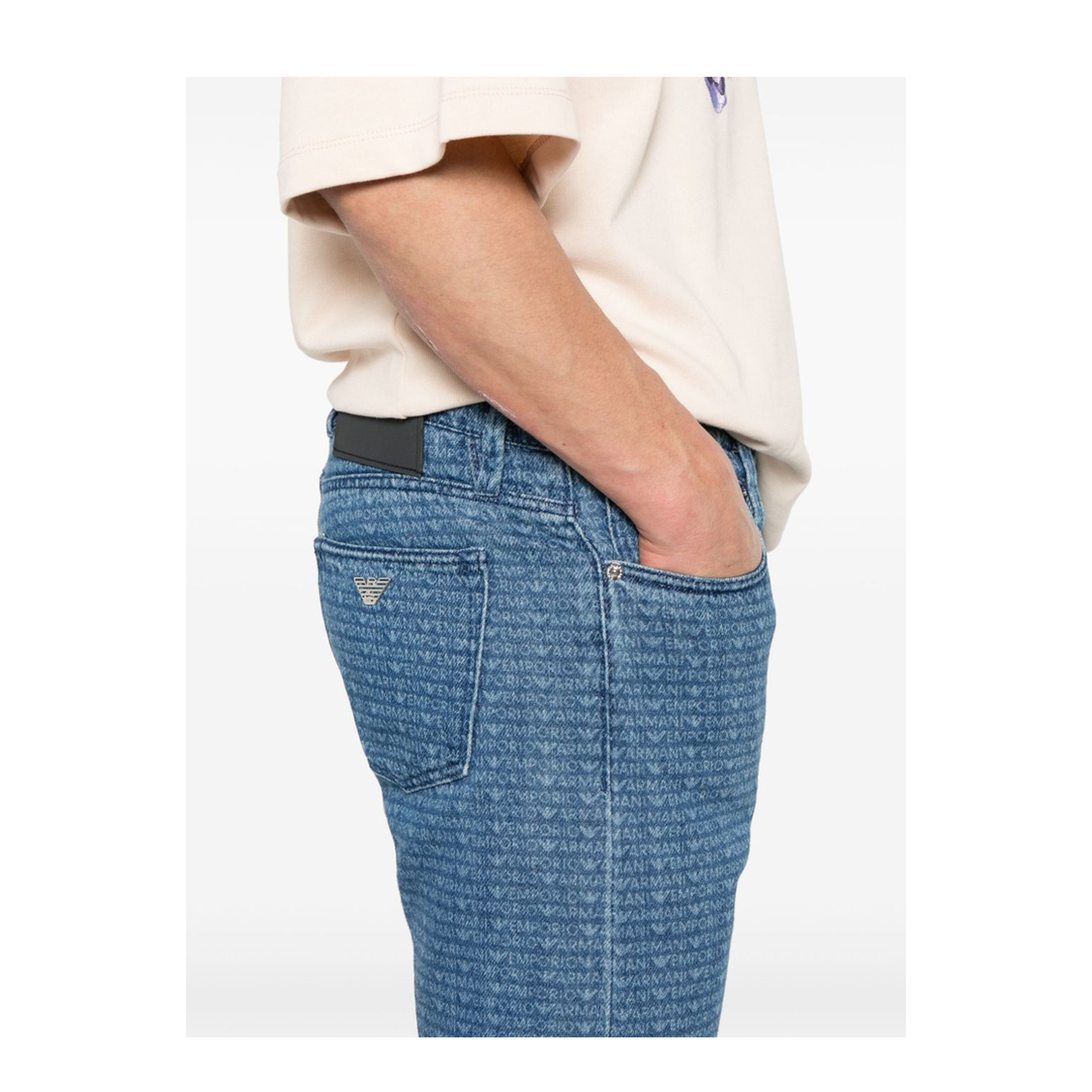 Allover Logo Denim Jeans