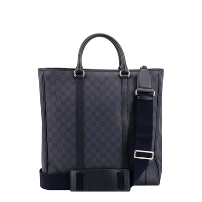 GG Black Large Canvas Tote Bag - Navy Blue