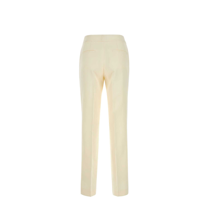 Luxury Fashion Ivory Viscose Blend Pant