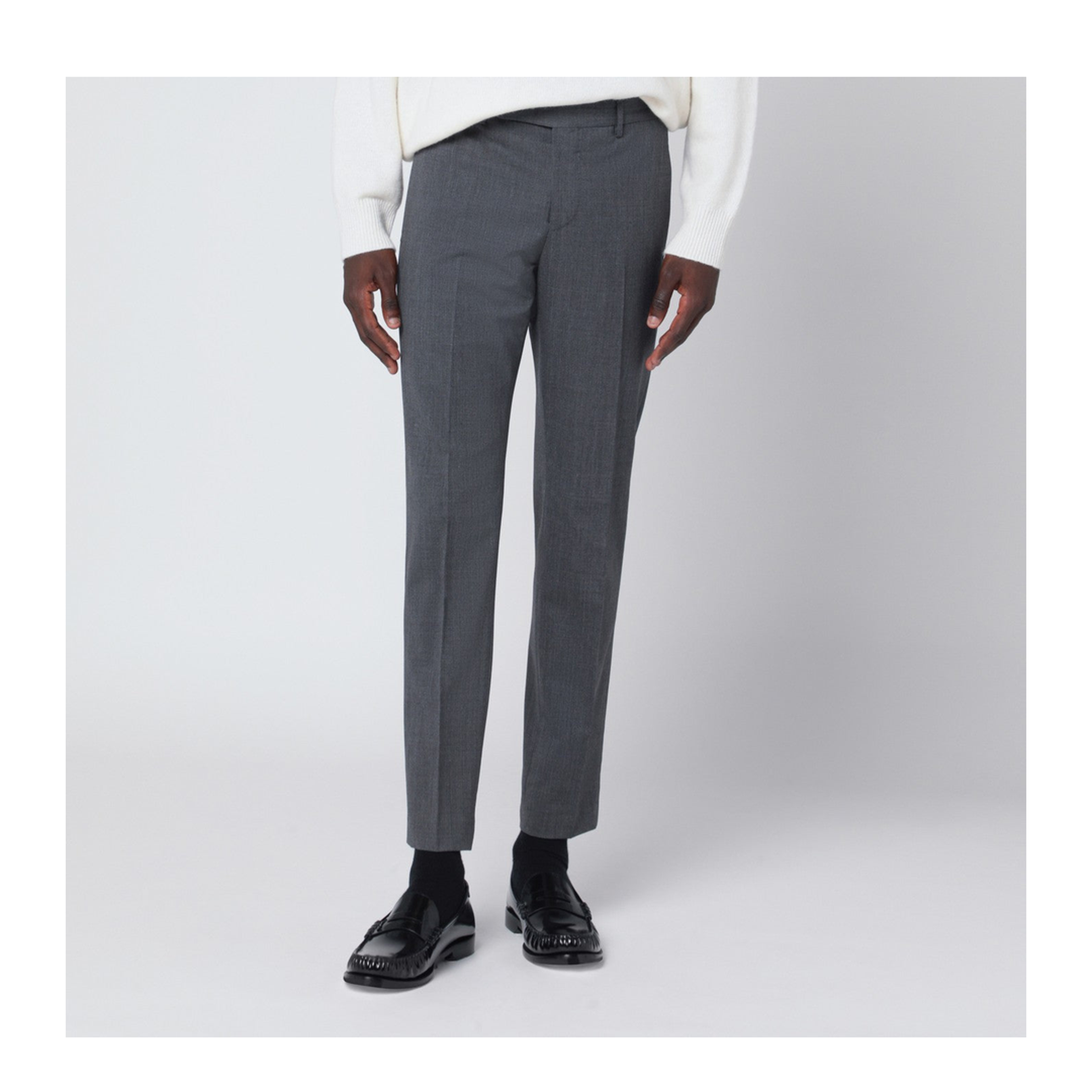 MAYFEYR - PT Torino - Dieci Grey Trousers - COAFX0Z00FWDMA370250