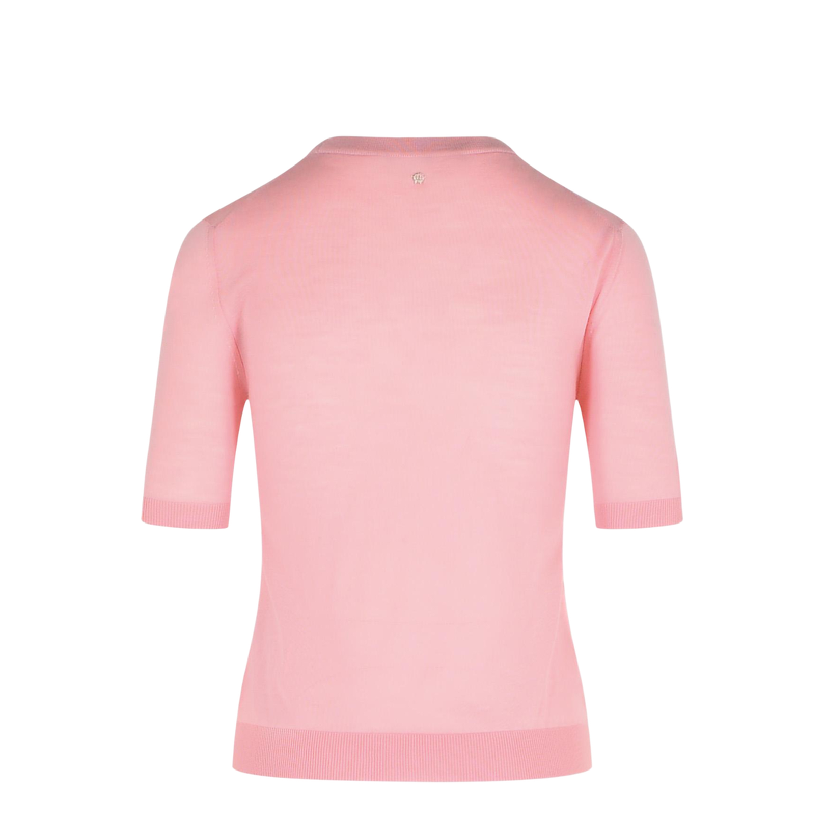 Logo Jacquard Knitted Top In Pink