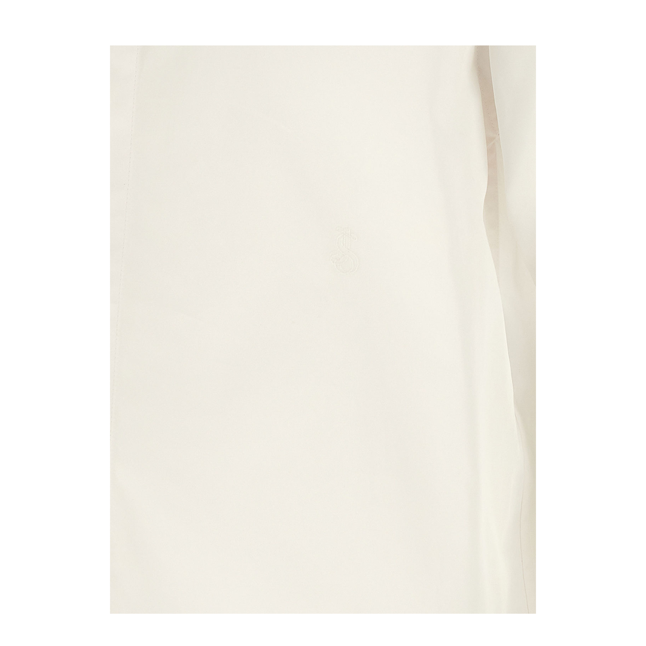 Logo Embroidery Shirt White