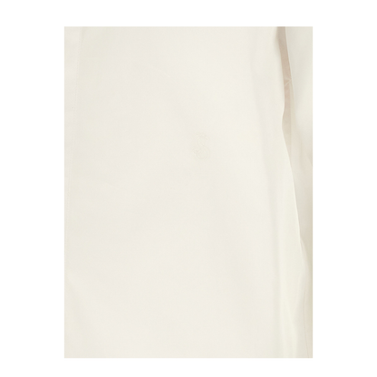 Logo Embroidery Shirt White