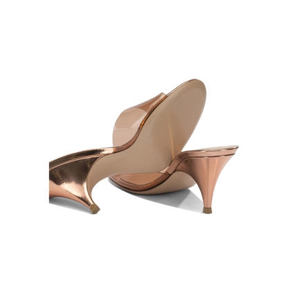 MAYFEYR - Gianvito Rossi - Sofia 70 Mm Mules - G1018470RICROSEGOLD