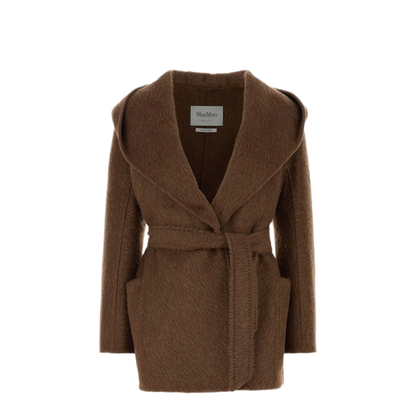 MAYFEYR - Max Mara - Brown Camel Blend Gold Coat - 2621086053600002