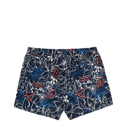 Navy Blue Elasticated Drawstring Waistband Swimwear