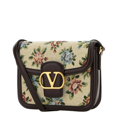 Embroidered Fabric 9to5 Crossbody Bag