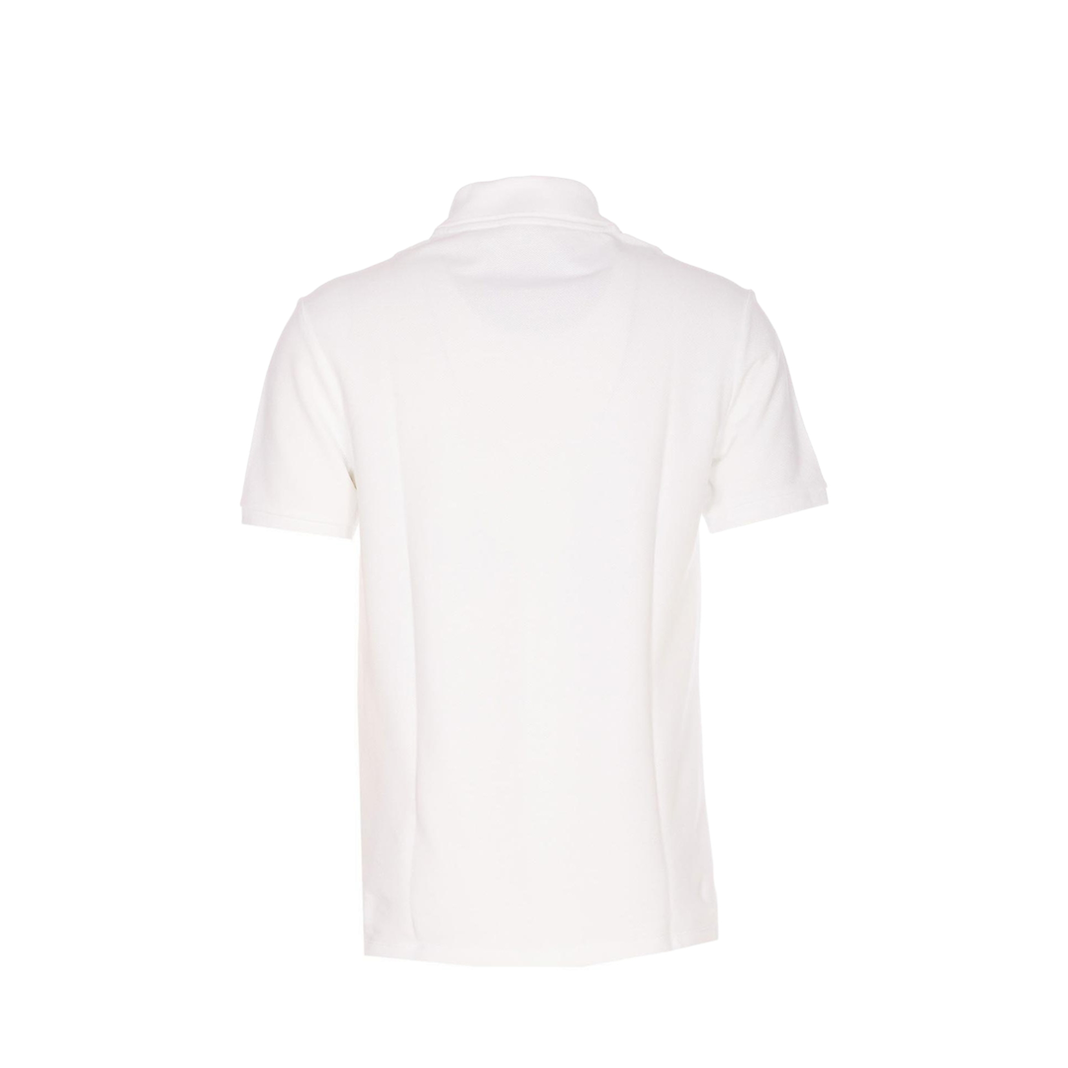 Embroidered Logo Polo - White