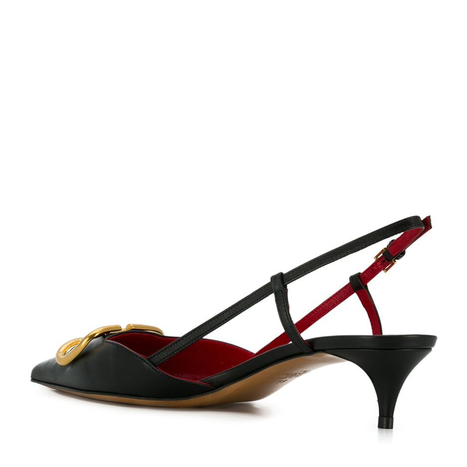 VLogo Signature Pointed Toe Side Buckle Fastening