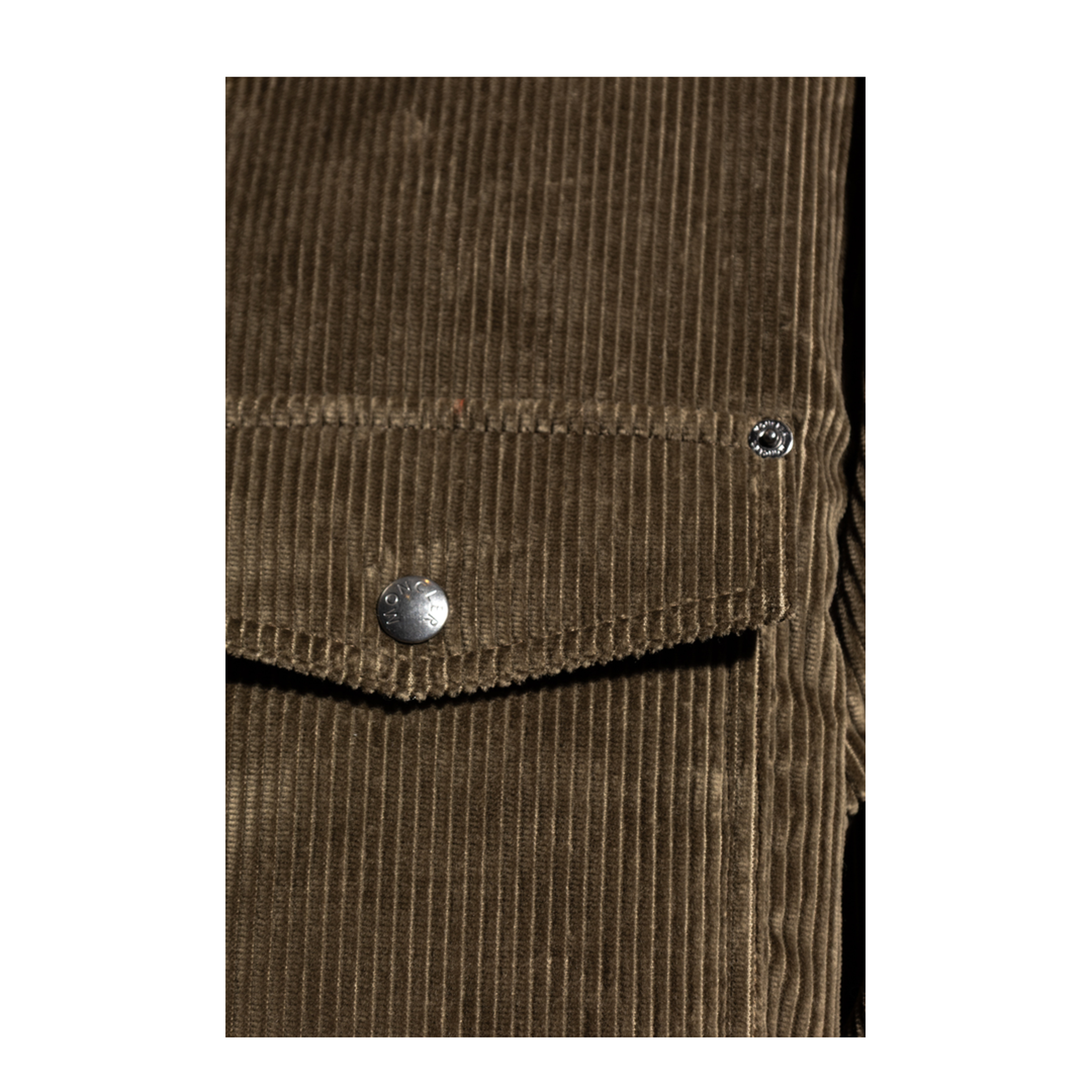 Brown Ambroisie Corduroy Down Shirt Jacket