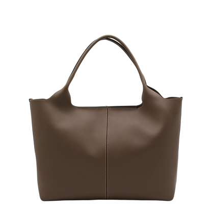 Shopping Bag in Leather Medium-Small