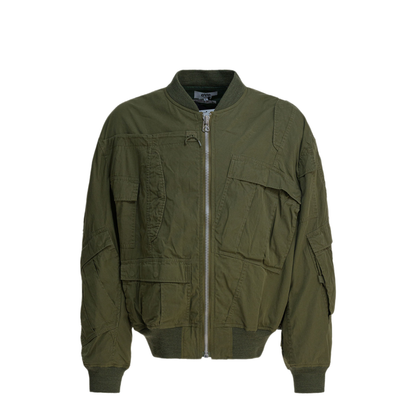 MAYFEYR -  - Cotton And Nylon Bomber Jacket - WPJ902W251KHAKI