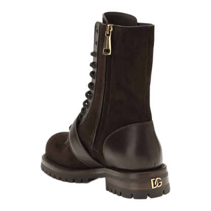 MAYFEYR - Dolce & Gabbana - Leather And Suede Buckle Ankle Boots - CT1127A3S768M157