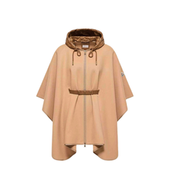 Padded Wool Blend Cape