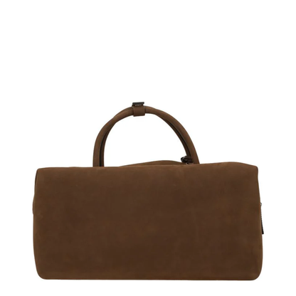 Holdall Large Bowler Bag in Nabuk Brown
