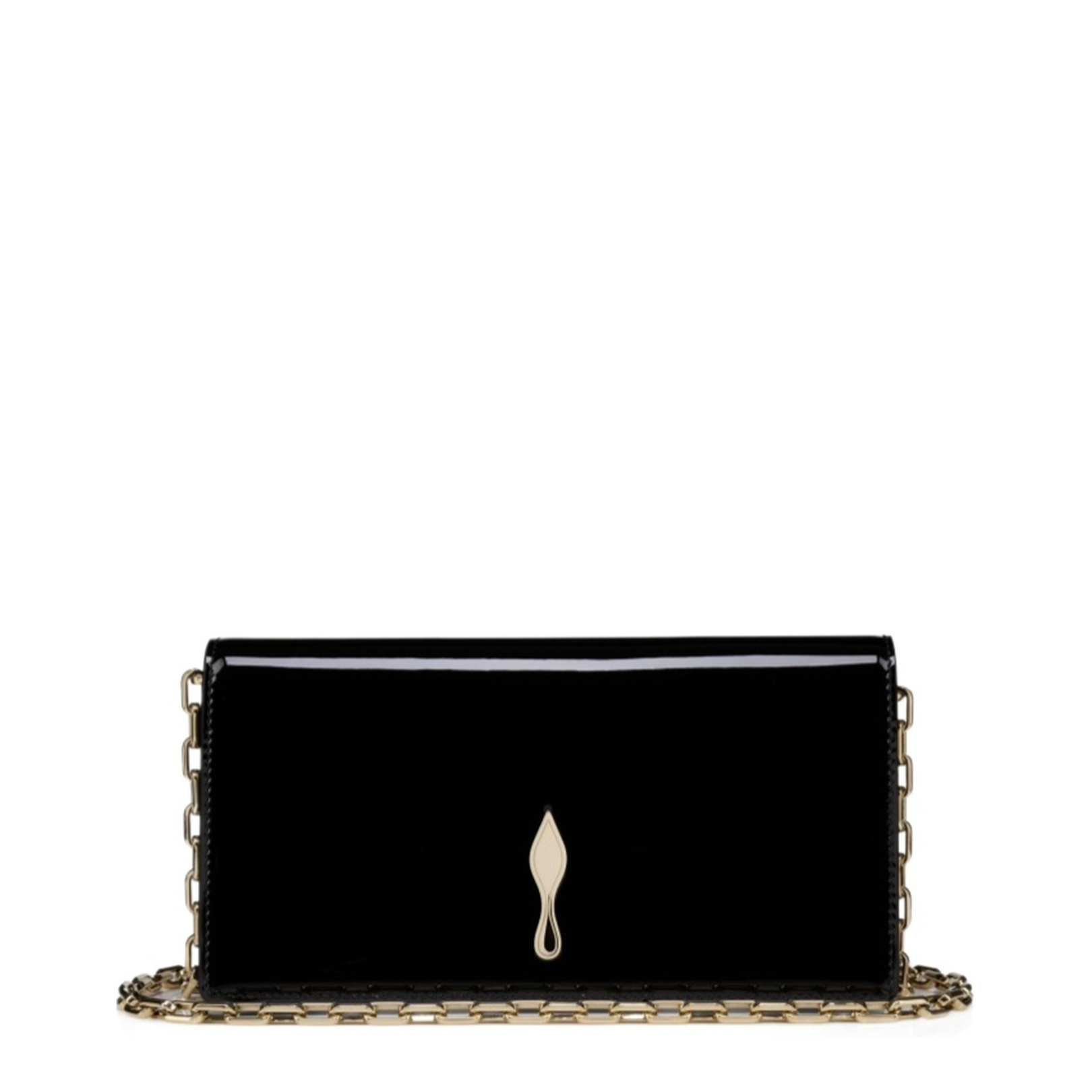 Bettina Clutch Patent Calf Leather Black