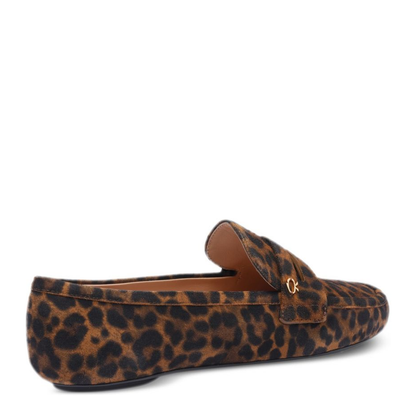 Animalier Brown Penny Slot Moccasins