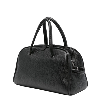 Le Petit Turismo Grained Calfskin Bowling Bag - Black