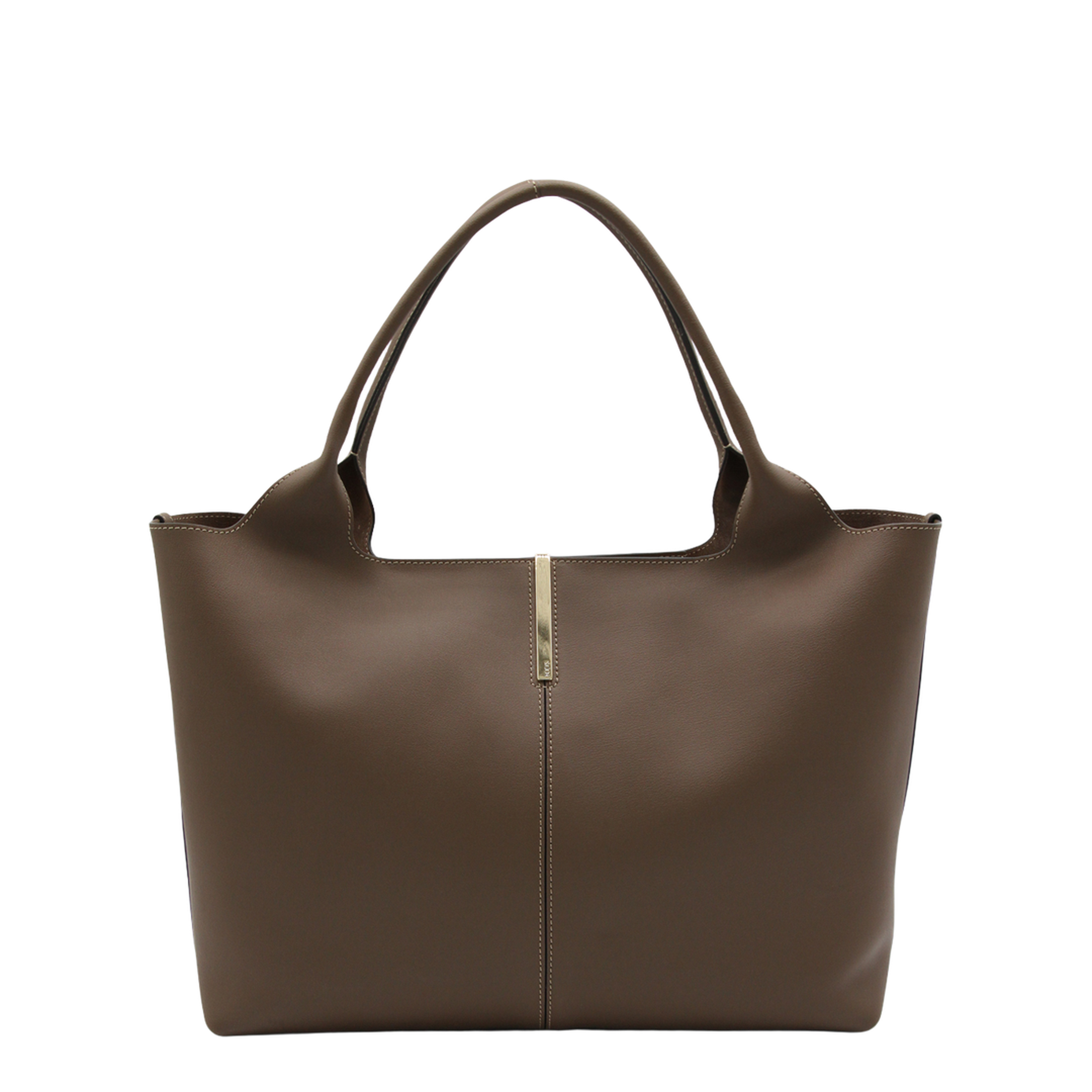 Shopping Bag in Leather Medium-Small