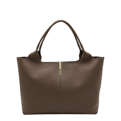 Shopping Bag in Leather Medium-Small