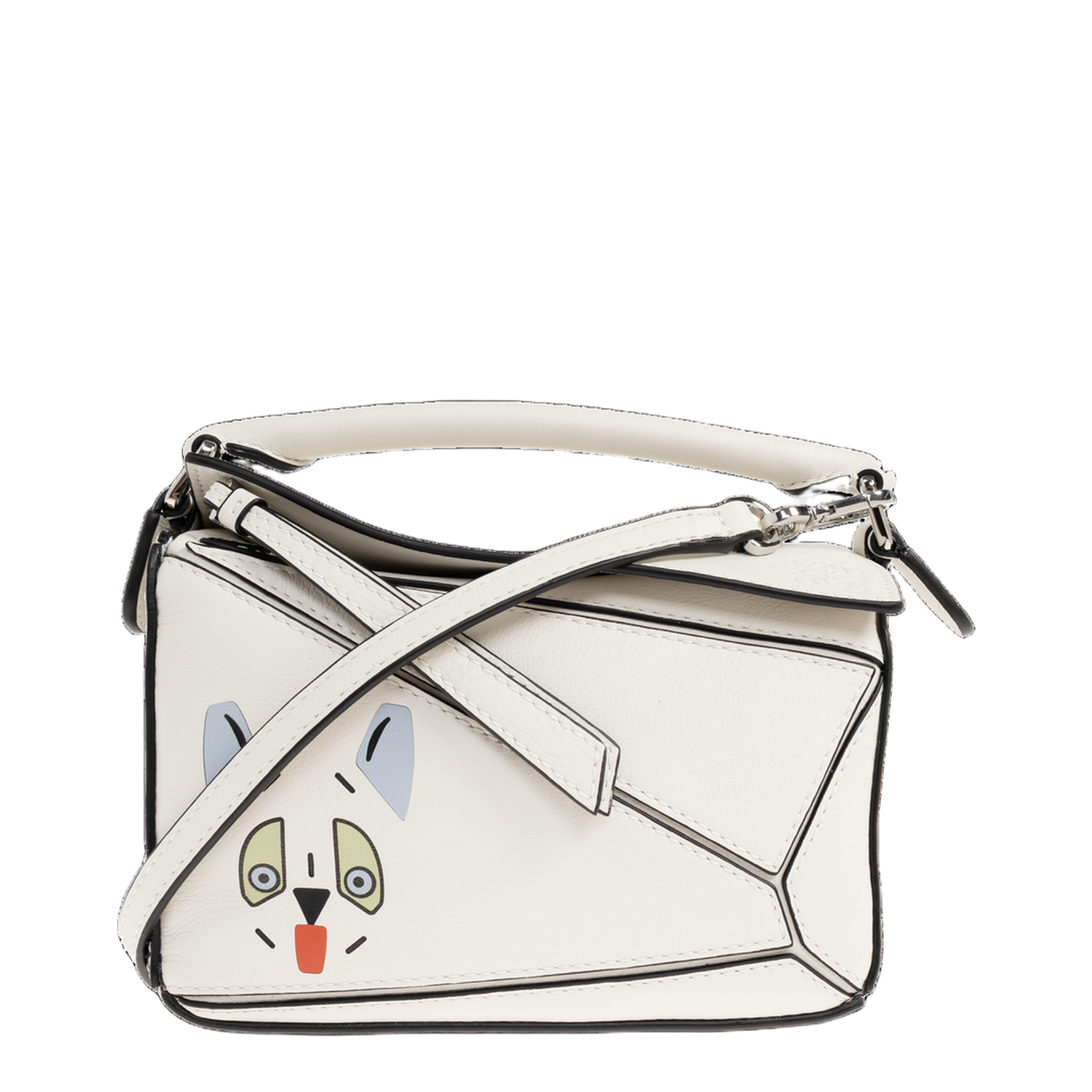Puzzle Futurist Cat Mini Hand Bag