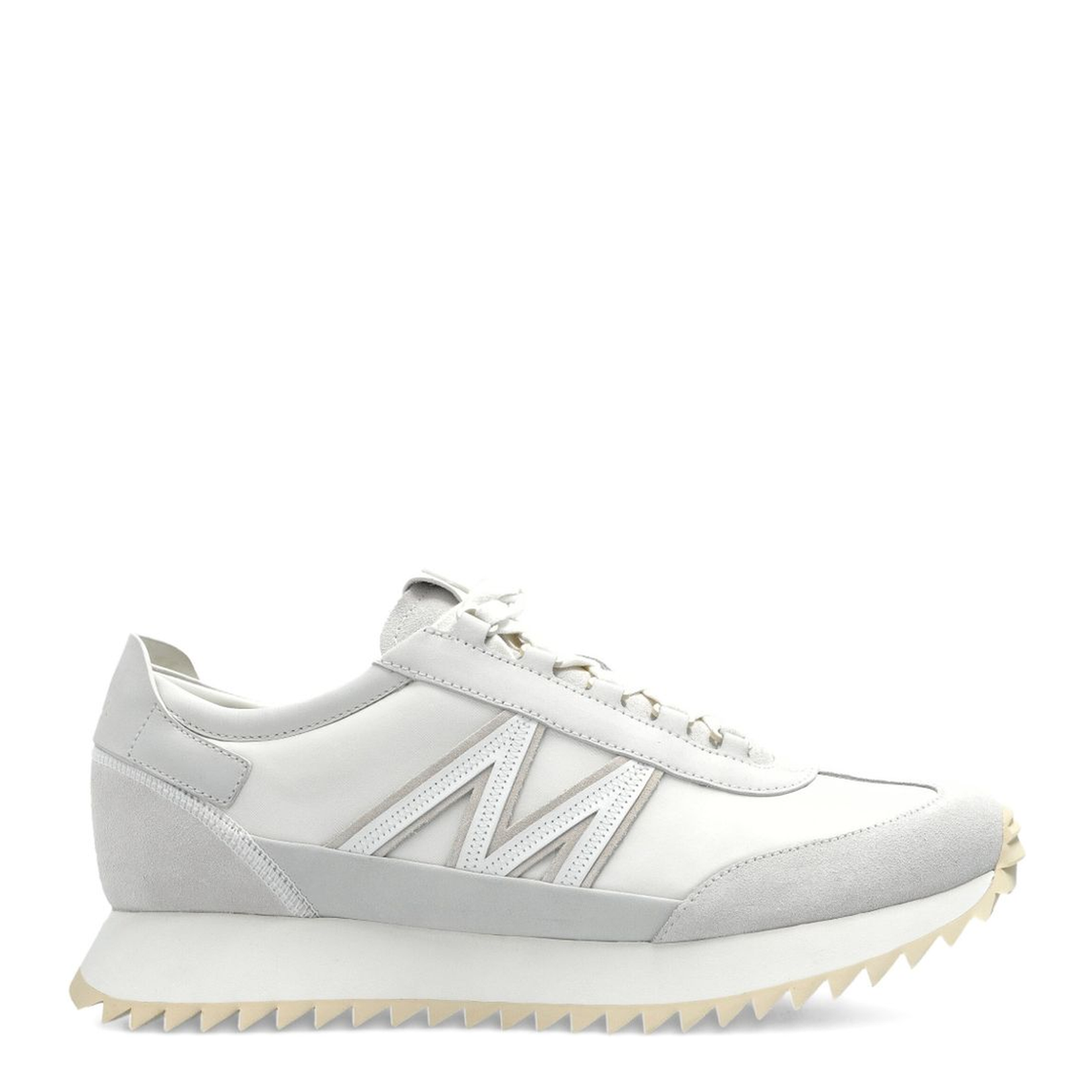 White Pacey2 Suede & Nubuck Trainers