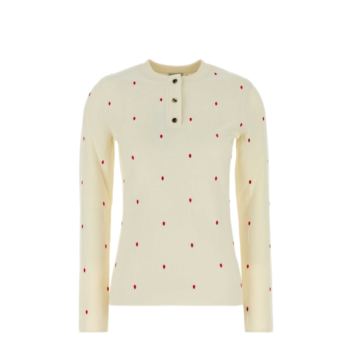 MAYFEYR - Bottega Veneta - Embroidered Cotton Blend Sweater - 824241V5BG09094