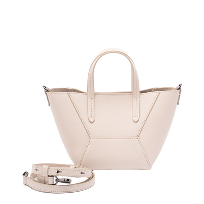 Mini BC Duo Leather Tote Bag - Brown