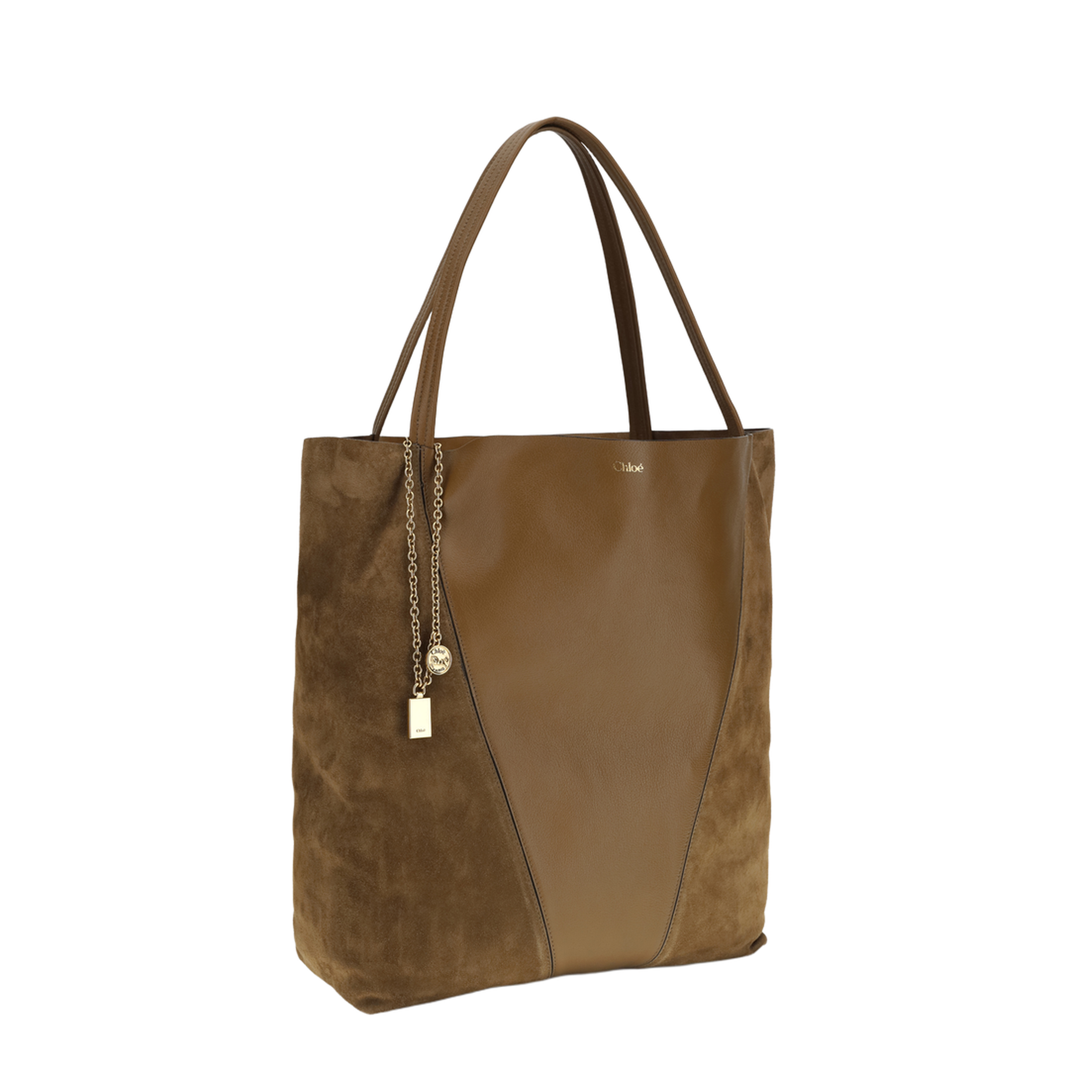 MAYFEYR - Chloè - Spin Tote Bag In Grenadine Leather And Suede - CH26SS810Q76