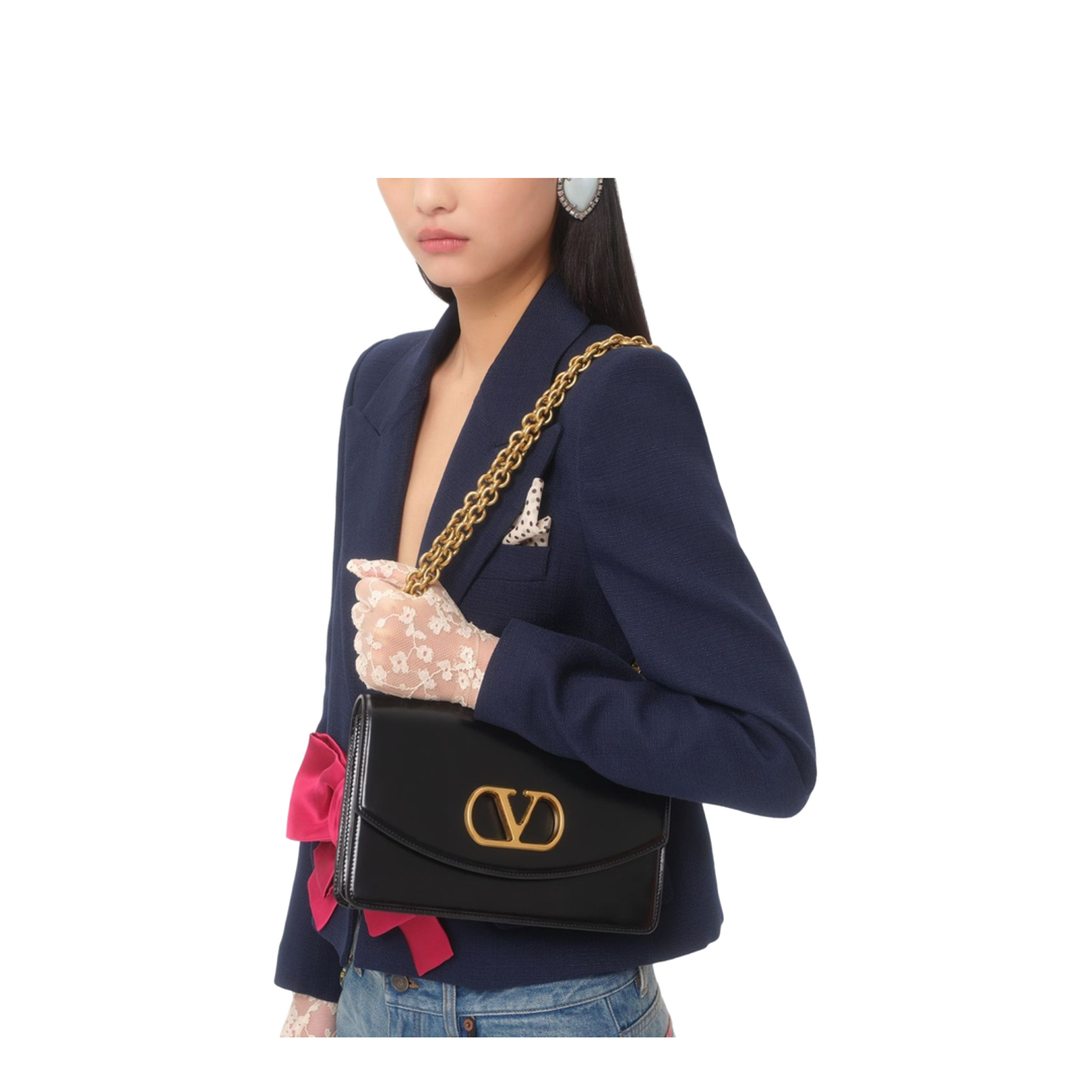 Bow Single-Breasted Jacket