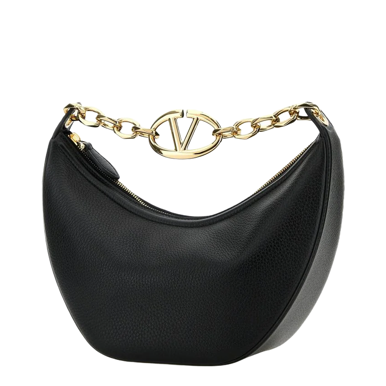 Small VLogo Moon Hobo Bag