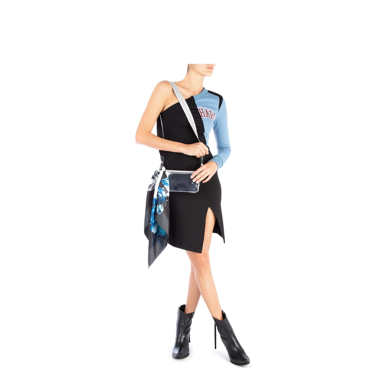 Silver Metal Mirror Mini Shoulder Bag