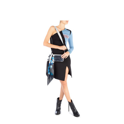 Silver Metal Mirror Mini Shoulder Bag