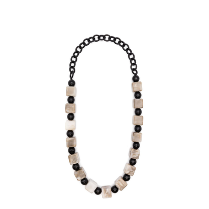 Choker Necklace with Geometric Components
