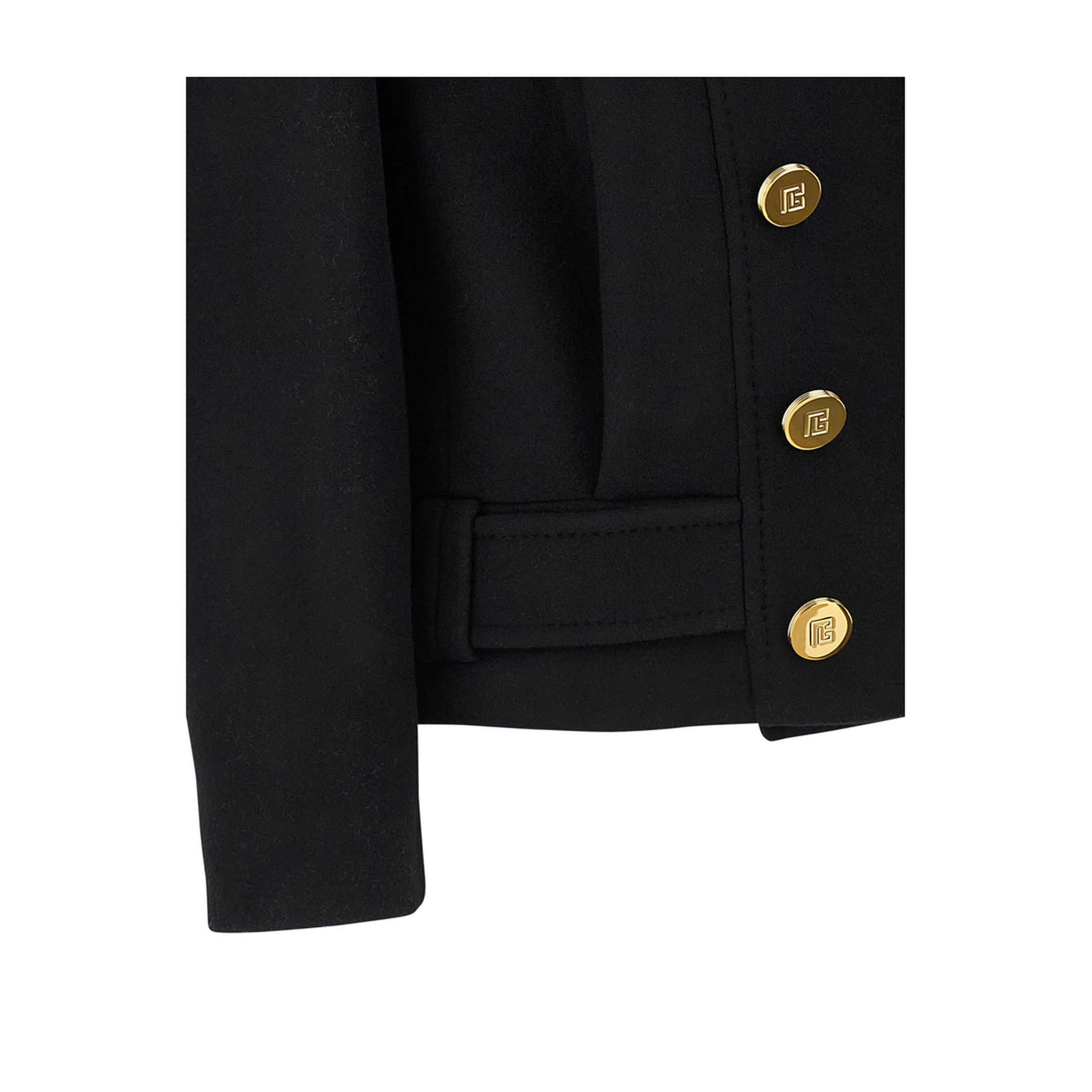 Double-breasted Coat Black